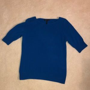 Blue Boatneck cashmere sweater